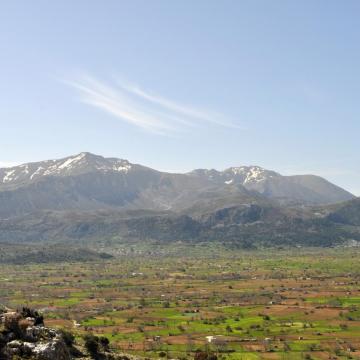 The plateau of Lassithi and Spathi peak
