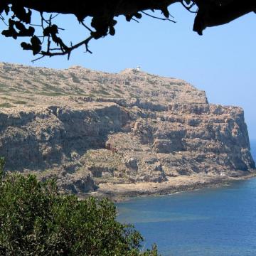 The island Agria Gramvousa