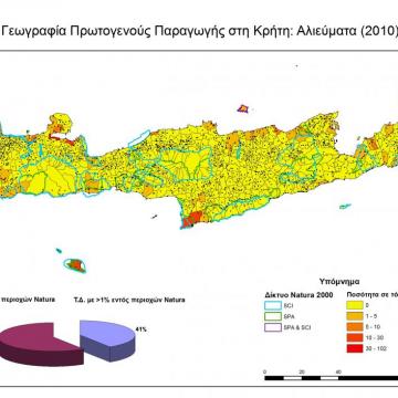 Quantity of fish caught in the MCDs of Crete