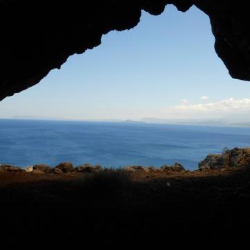 Η παραλία του Μάλεμε όπως φαίνεται από τη θέση Σπηλιαρίδια Αφράτων