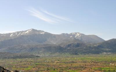 The plateau of Lassithi and Spathi peak