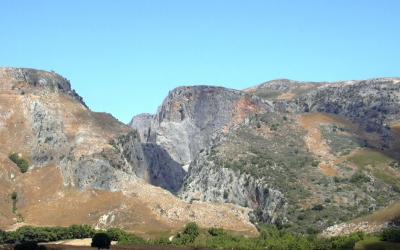 The exit of Prasano gorge